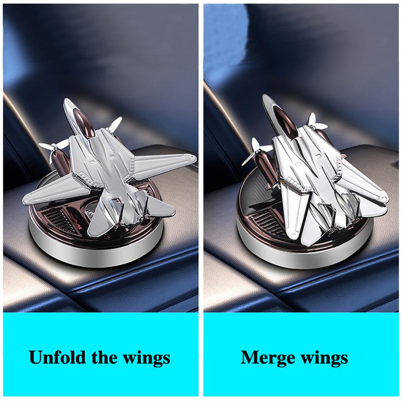 New Solar Fighter Car Air Freshener Propeller Rotate Perfume Fragrance Decoration Flavoring Supplies Interior Accessories