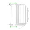 White Nukido 718100 Safety Gate Barrier