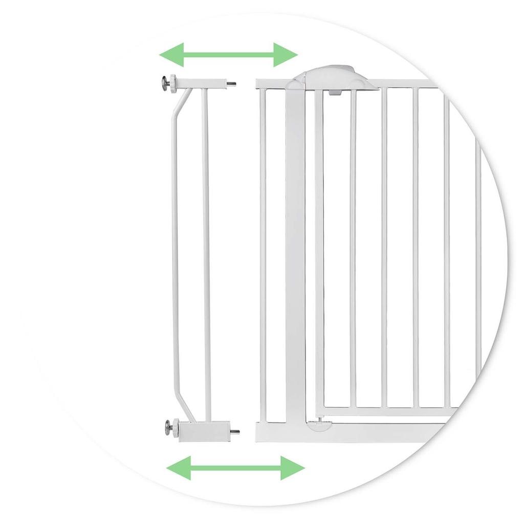 White Nukido 718100 Safety Gate Barrier