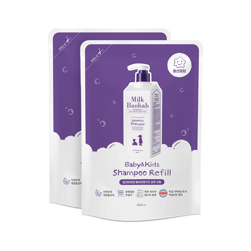 

Milk Baobab Сменный блок детского шампуня - 400 мл x 2