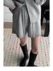 Women's High Waist Knitted Wide-Leg Shorts, Autumn/Winter 2025 A-Line Casual.