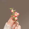 Sweet Peach Blossom Youthful Brooch - High-end, Niche, Premium, High-end Pin, Brooch, Corsage