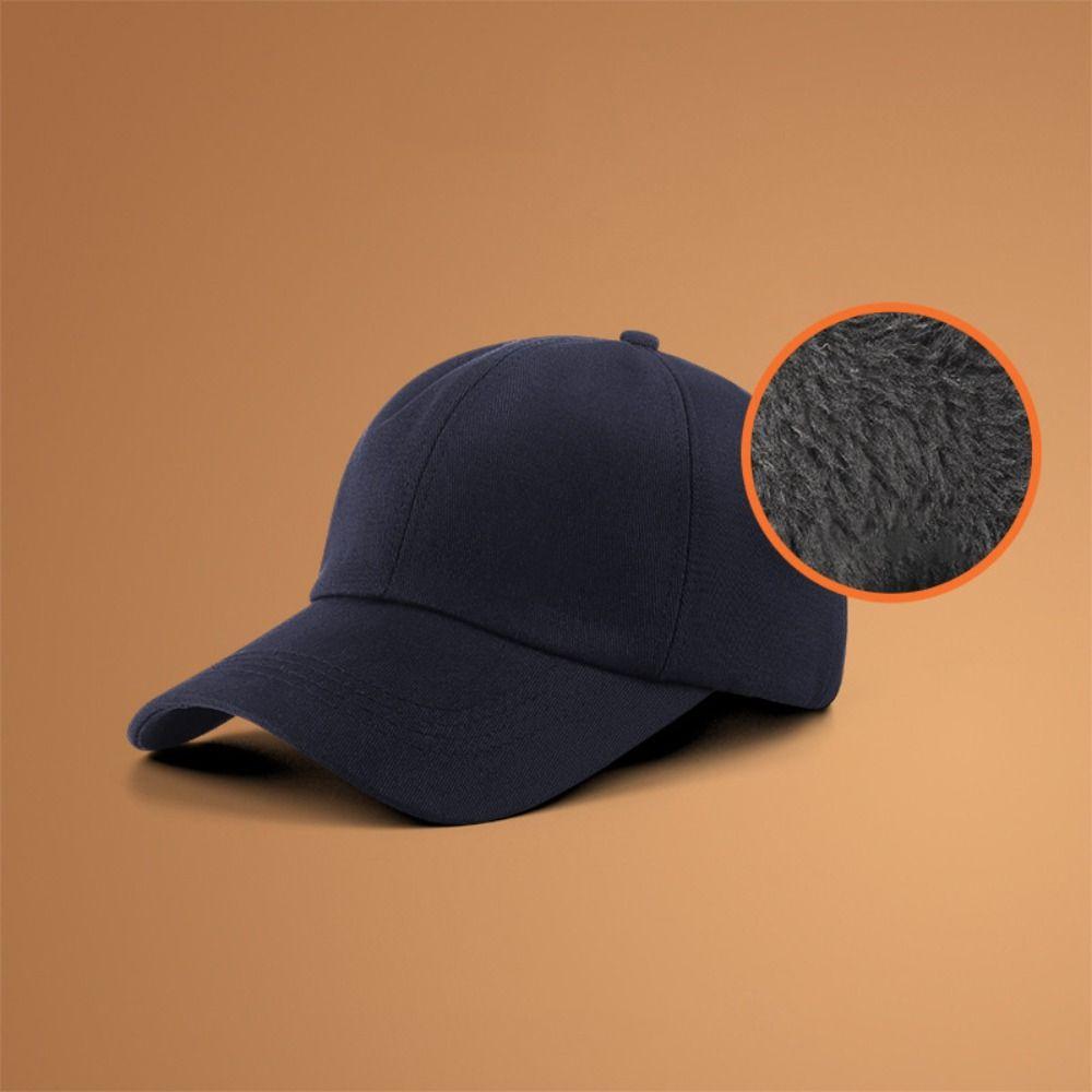 Warm Plush Baseball Cap 55-60cm Adjustable Duck Tongue Hat Fashion Sports Baseball Cap  Teenagers