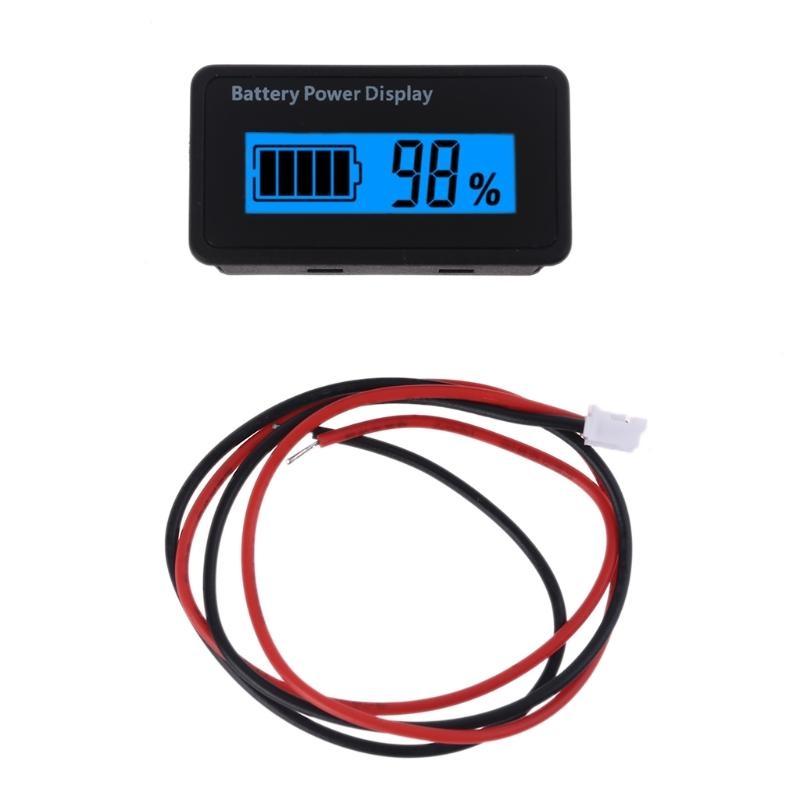 Battery Monitor Digital Battery Capacity Voltmeter Tester Percentage Level