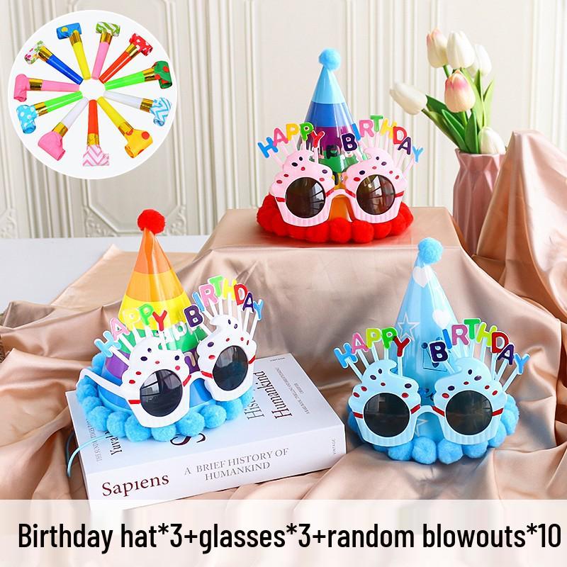 Decorazioni per la Festa di 1° Compleanno per Bambine - Corona, Cappellino per Torta, Occhiali