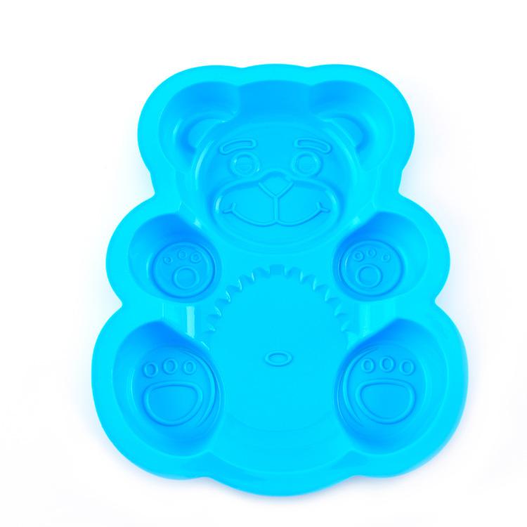 1pc Non-Stick Silicone Baking Mold - Big Bear Shape Cake Mold for Christmas with Cute Teddy Bear Detail