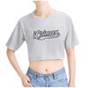 Summer Fashion Women's Sexy Icrimax Letter Print Short Sleeve Crop Top Funny Tee Shirts Hipster O-neck Cool Tops