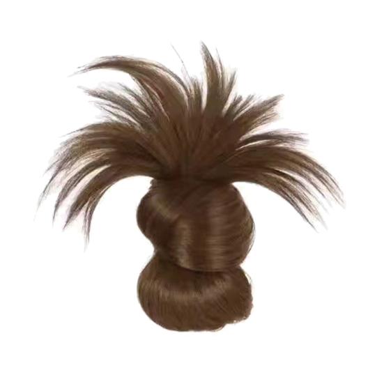 

Заколка для волос с перьями, парик с естественным внешним видом, заколка для волос из легкого материала, нескользящие ручки, зажим для пучка