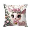 Pink Christmas Theme Pillowcase Bedroom Sofa Cushion Cover 100% Polyester Living Room Cushion Pillowcase Home Decor