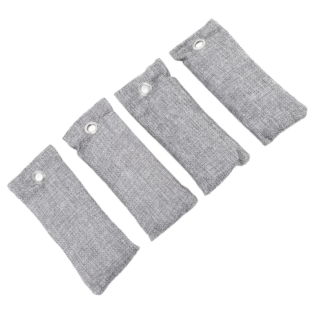 4pcs Activated Charcoal Bags Odor Absorber Shoe Deodorizer Car Air Freshener Bamboo Charcoal Air Purifying Bags for Home