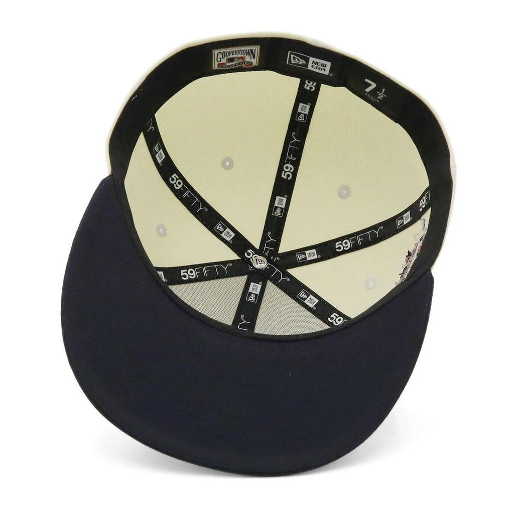 New Era 59FIFTY Cap MLB Atlanta Braves ATL Side Patch ONSPOTZ Exclusive and Gokyu Fifty 5950 Side Patch Straight Flat Visor Fashion Trends Popular