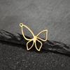 Stainless Steel Butterfly Charms: 5pcs for Handmade Necklaces
