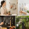 2sets(1set=6pcs) Silicone Hanging Loop Hook, Tool Handle Bundling Strap, Storage Organizer for Kitchen Utensils And Household Cleaning Tools
