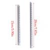 2Pcs Clear Triangular Scale Ruler 15cm 20cm Plastic Drawing Ruler Geometry Tool for Measuring Engineering Drawing