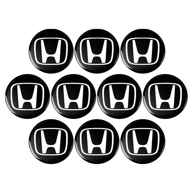 2/5/10Pcs 14mm Car Remote Key Fob Emblem Badge Radio Button Sticker For Honda Fit Mugen Insight Type S R VTEC DOHC Modulo Vezel Legend RR Si