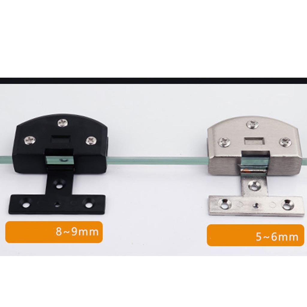 Glass Door Hinge Frameless Shower Door Hinges Stainless Steel Door Hardware Hinges for Glass Doors Display Wine Cabinets