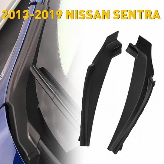 1 Pair For Nissan Sentra 2013-2019 Car Front Wiper Side Cowl Extension Cover New