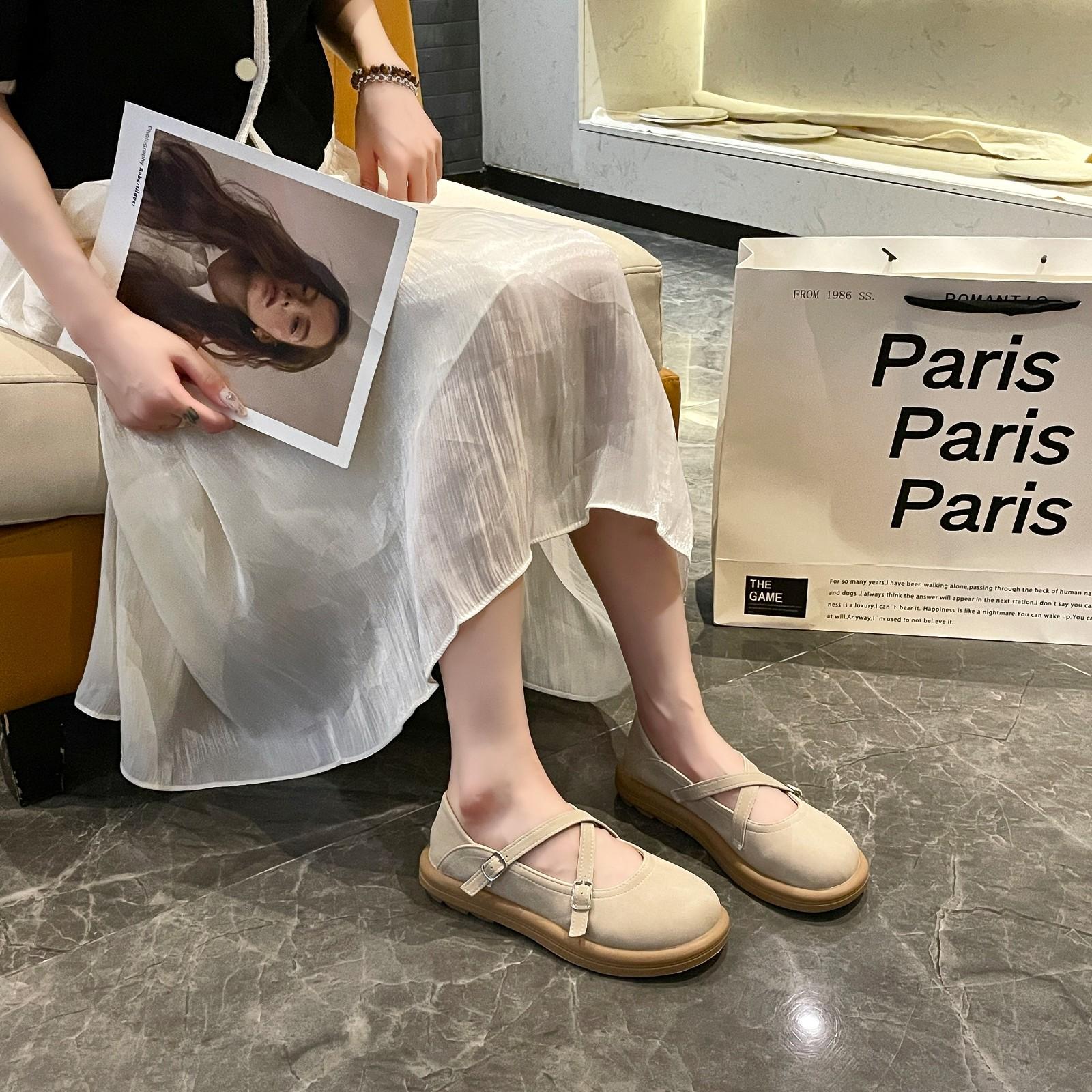 Ladies Spring Fashion Buckle Designer Mule Shoes Simple Solid Color Outdoor Casual Comfortable Party Women Shoes Zapatos Mujer 35 2897₽