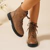 2025 Autumn and Winter New Popular Internet Celebrity Versatile Martin Boots Small Thick-soled British Style Black Martin Boots Women