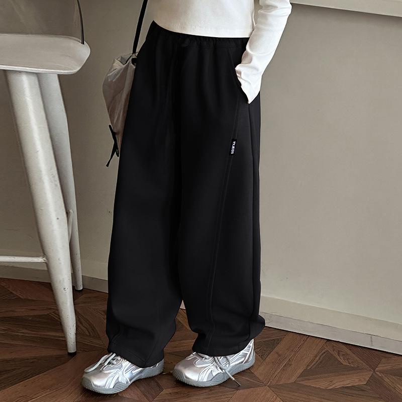 Legere Hosen für Mädchen für Frühling und Herbst Stilvolle Kinderhosen Mittlere und Große Kinder Lockere Weite Hosen