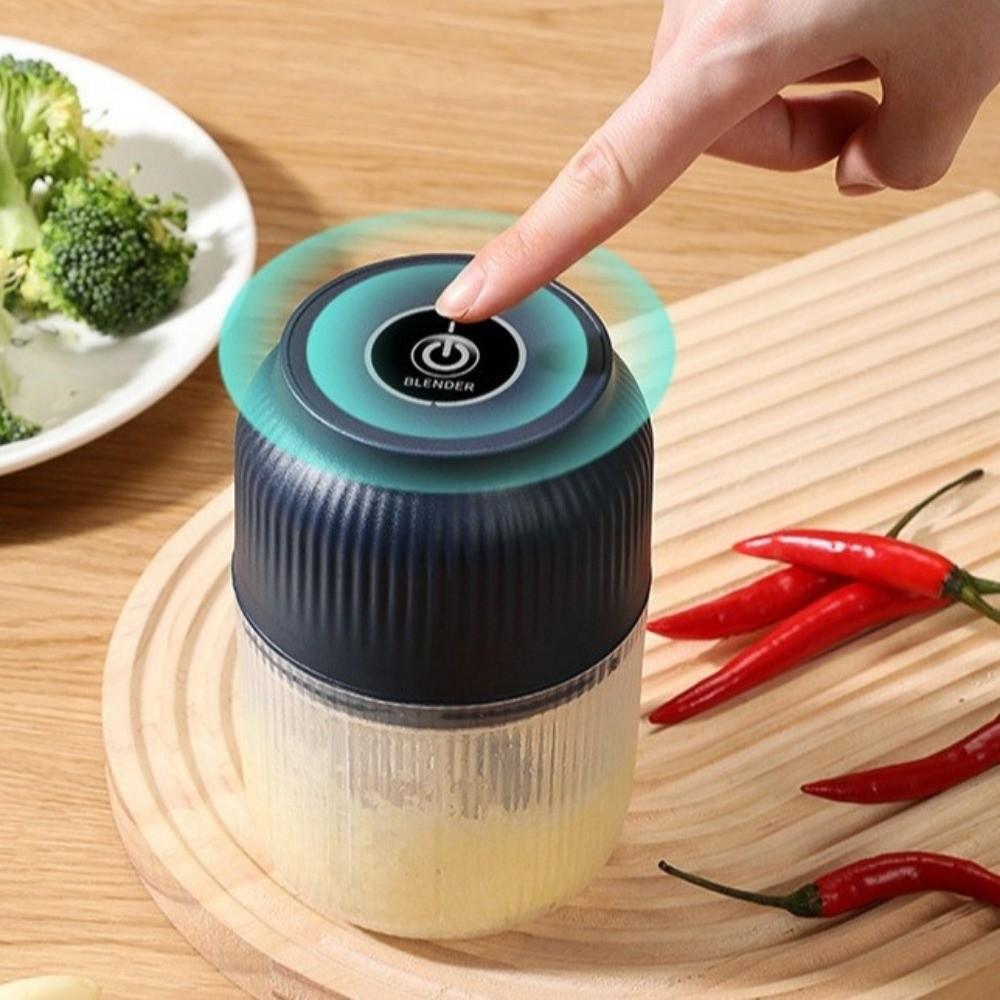 Kabelloser elektrischer Gemüseschneider Tragbarer Küchen-Food-Chopper Knoblauchzerkleinerer