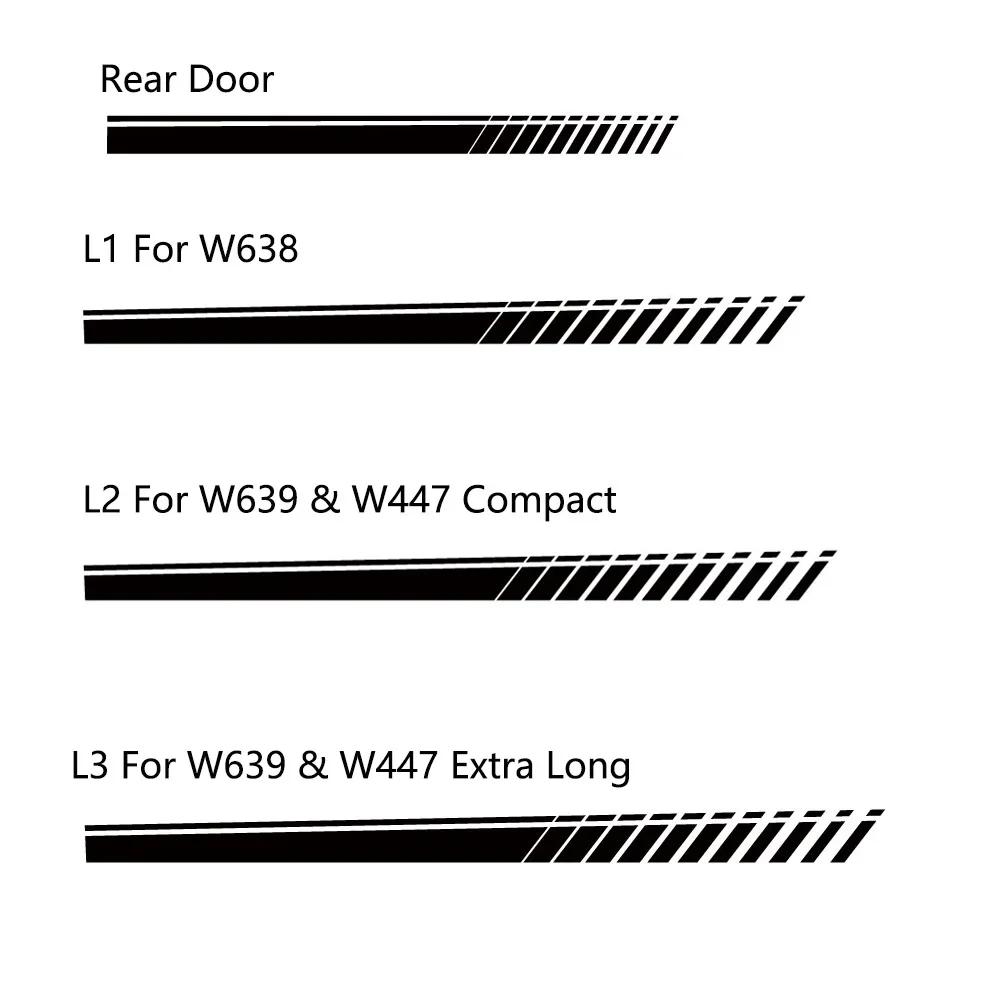 Car Stickers For Mercedes Benz Vito V Class Viano W638 W639 W447 Marco Polo EQV Camper Van Vinyl Decals Tuning Accessories