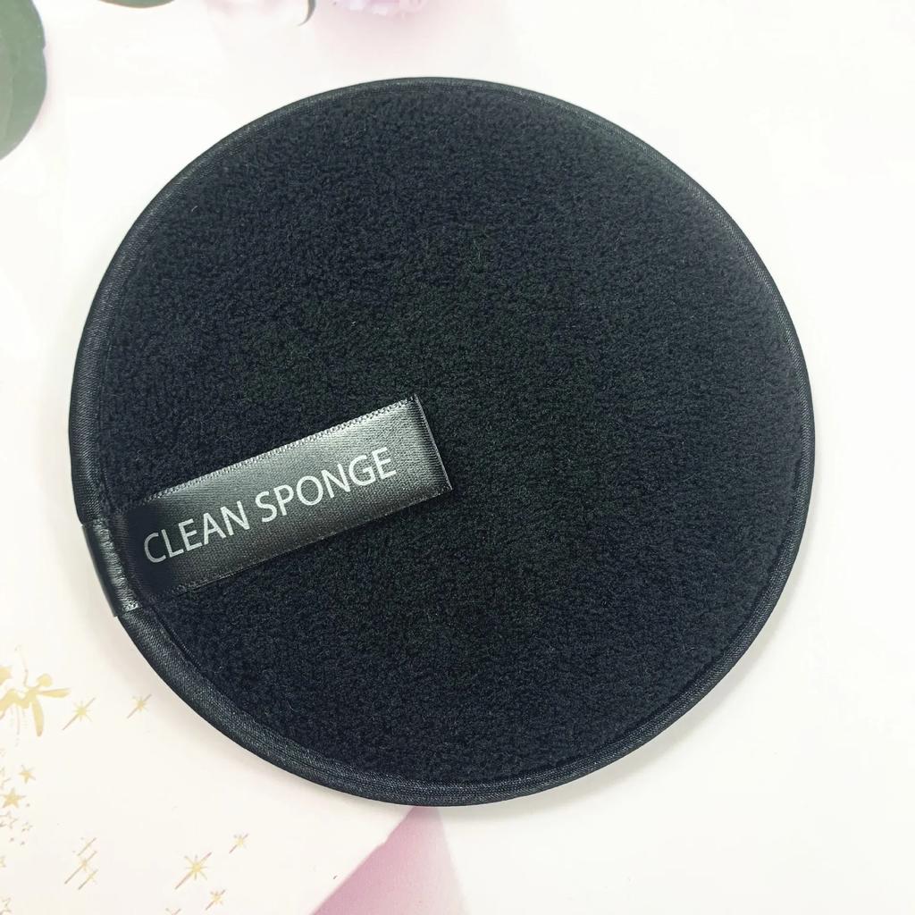 Round Shape Reusable Magic Facial Makeup Remover Sponge Cleaning Pad Lazy Water Face Cleansing Puff