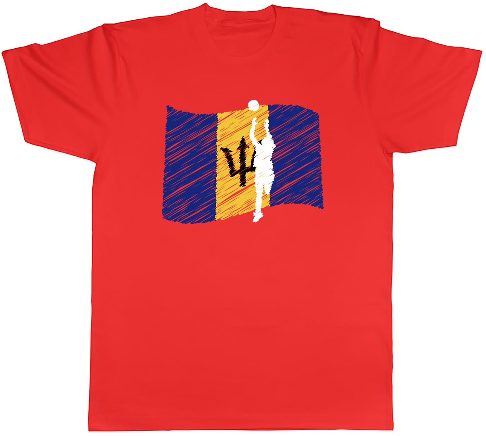 Netball Barbados Flag Unisexs Unisex TShirt Tee S