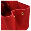 Auth PRADA Canapa Tote Bag Red Canvas BN1872 pr9946dd Used