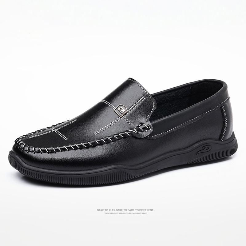 Men's Loafers Faux Leather Flat Breathable Casual Shoes Slip On Driving Shoes Fashion Business Shoes Fashion Driving Shoes for Men
