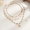 Ingemark 4 Styles Faddish Unique Sun Pendant Necklace for Men Creative Coconut Husk Rice Beads Chokers Necklace Jewelry Gifts