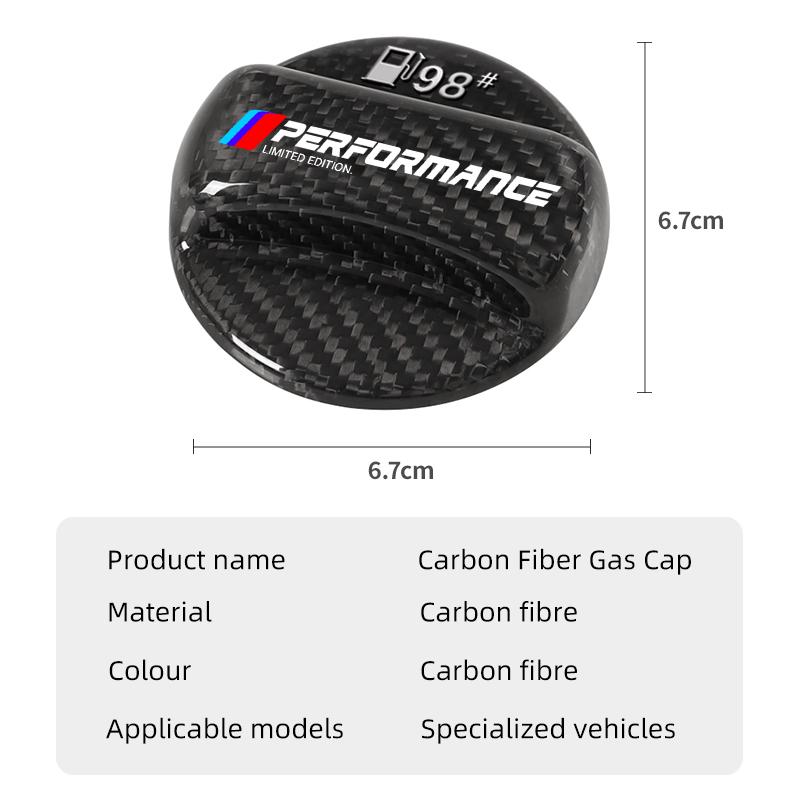 BAGE7 2026 Car Sticker Real Carbon Fiber Gas Fuel Tank Cover Oil Filler Dustproof Cap For BMW Performance F11 G11 F10 F30 G08 G28 G20
