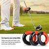 Walfront Golf Weight Rings, 3 Steel Weights, 1 Rubber Weight Ring, for Swing Practice, Stretching, and Warming Up, Driver and Club Swing Training Aid
