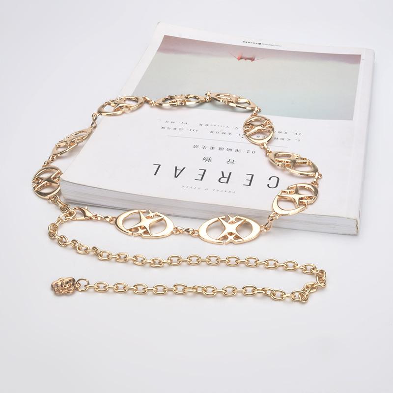 Women's Waist Chain Style Fashionable Light Luxury Temperament Versatile High-end Feeling Niche Star Thin Waist Chain Chain for Women
