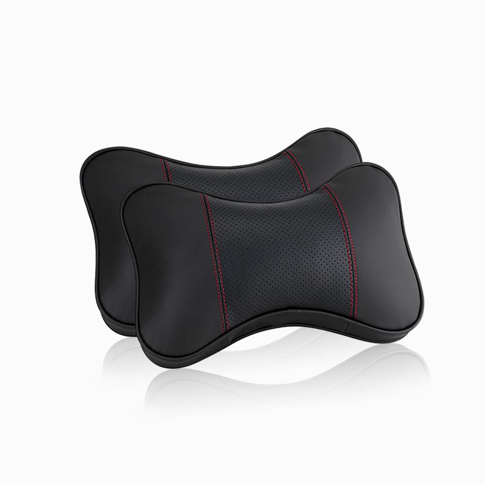 leather neck pillow