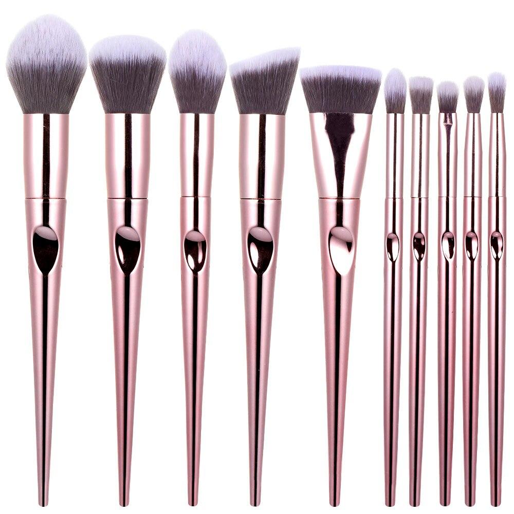 Profesionální 10ks štětců na make-up Sada štětců na zvýrazňování obočí štětec na make-up Pincel Maquiagem