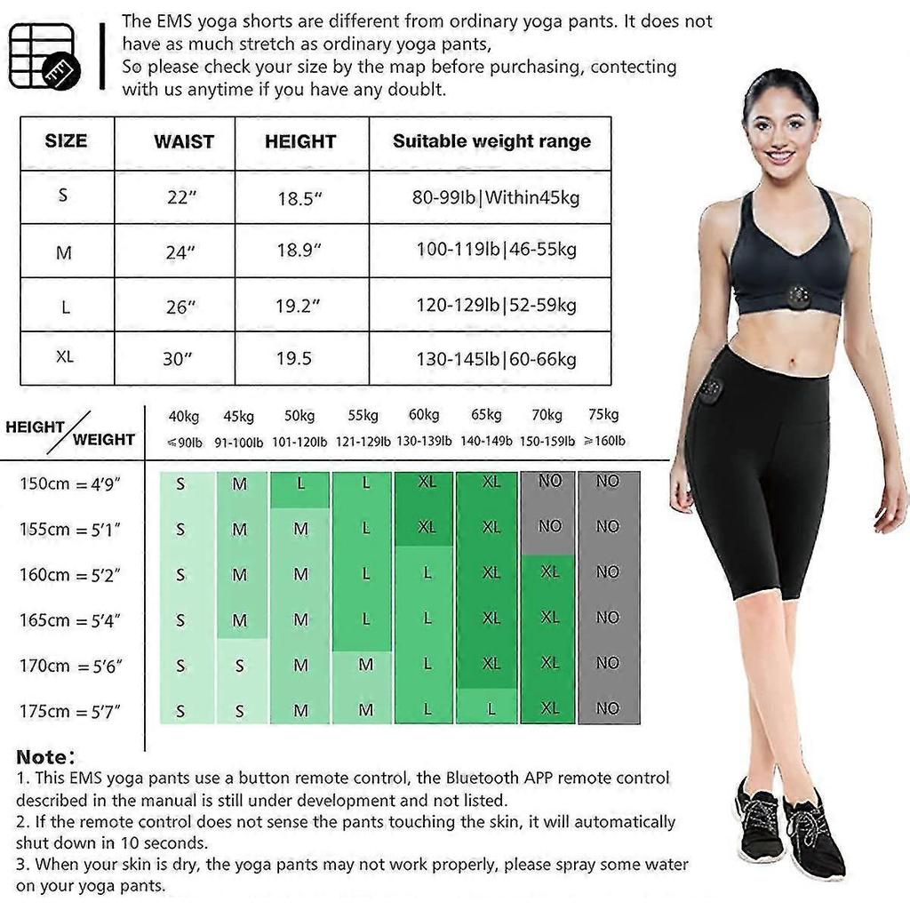 Pantaloncini a Vita Alta Pantaloni Yoga Con Stimolatore Muscolare Ems Ricaricabile, Stimolatore Ems Definitivo Glutei Per Uomini e Donne 8 Modalità 19 Livelli di Intensità