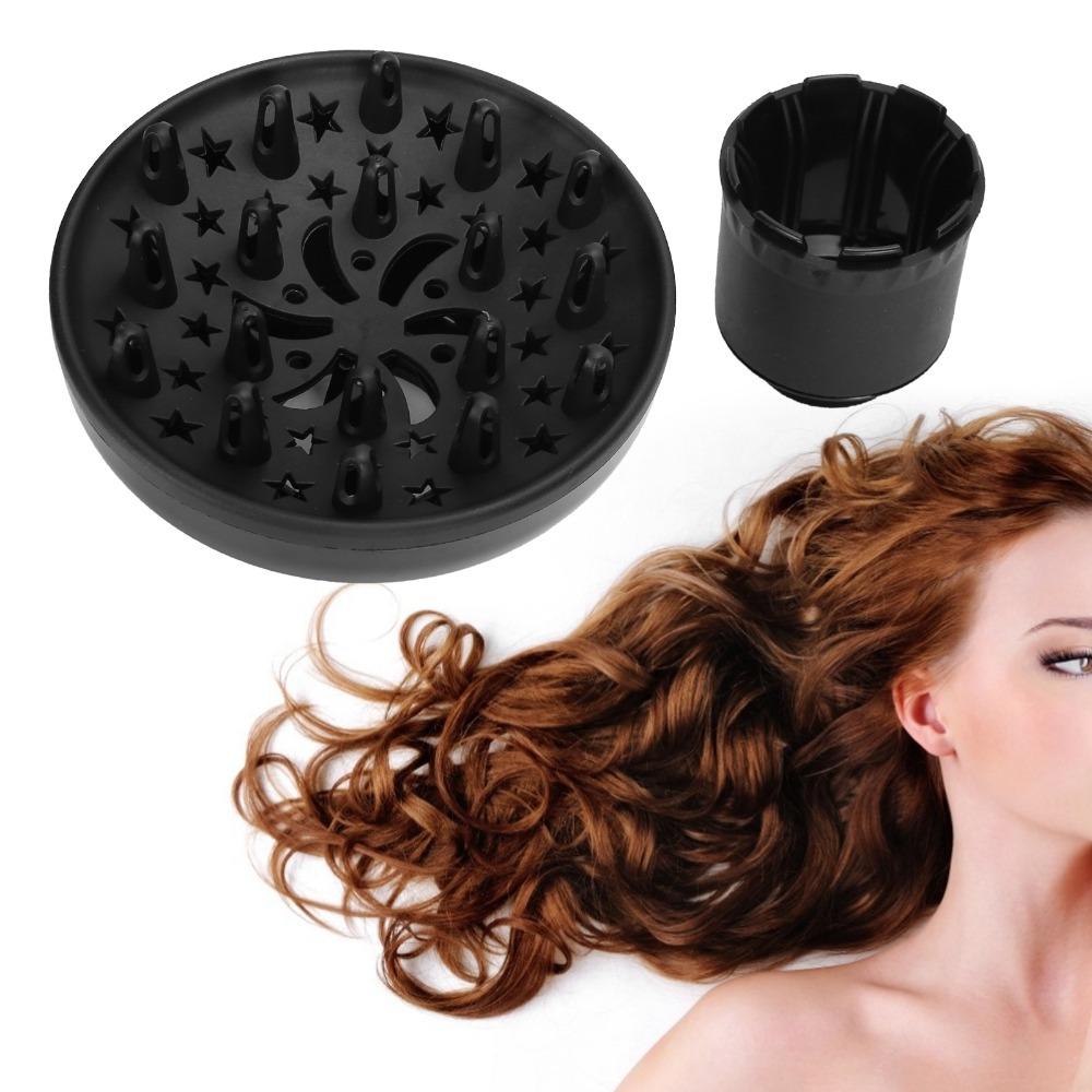 Adjustable Airflow Blow Dryer Diffuser Black Color Universal Diffuser Attachment Home Use