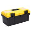 17in Tool Box with Handle Removable Lid Lockable Plastic Tool Storage Organizer for Truck