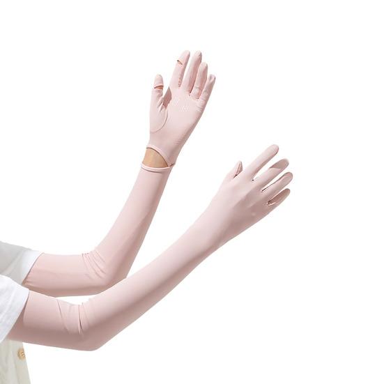 UV Protection Gloves, Full Finger Sun Protection Gloves, Cooling Arm Sleeves, Non-Slip Palm, Ultra Thin Summer Gloves for Women Driving Cycling Hiking