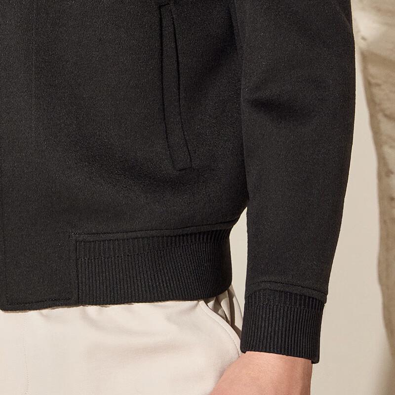 Antonio Men's Cashmere Blend Baseball Collar Jacket