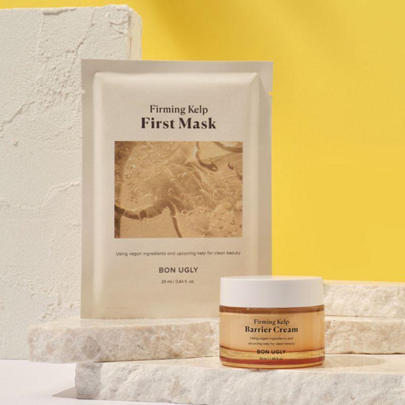 bon ugly [2-piece set] Firming Kelp Barrier Cream 50ml + Mask Pack (10 pieces) single type