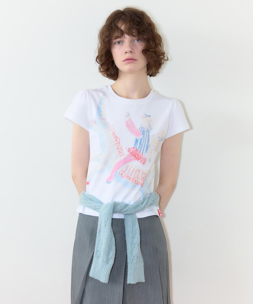 SINOON Big Unicorn Puff T-Shirt (Blue)