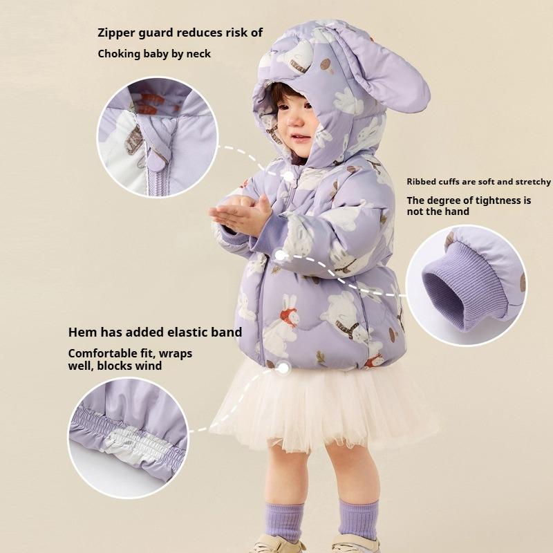 Children's Clothing Children's Down Jacket Autumn and Winter Men's and Women's Thick Short Warm Tops and Coats