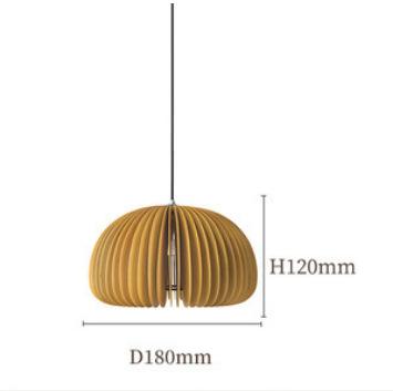 

NEW Modern Wood Pumpkin Pendant Light 18 30 cm Hand Made Hanging Lamp Dining Bed Room Bedside Natural Home Decor Fixture E27 Ship with 24h&No light bulb