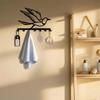 Bird Design Key Hanger 7 Hook Wall Mounted Organizer Rustproof Durable Home Decor