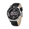 Star Wars Adult Honors Diver Bezel Analog Quartz Strap Watch Black/White Made Japan.