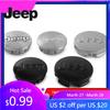 For Jeep 4 stk 55/64 mm Bilfelgdeksler Emblemer Merker Dekorasjonstilbehør For Jeep Renegade Wrangler Compass Cherokee JK