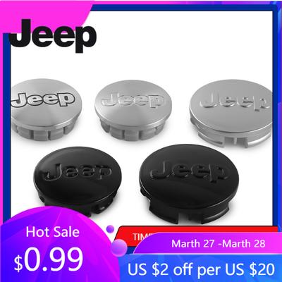 Für Jeep 4 Stück 55/64mm Auto Radnabenkappen Emblem Abzeichen Dekoration Zubehör Für Jeep Renegade Wrangler Compass Cherokee JK