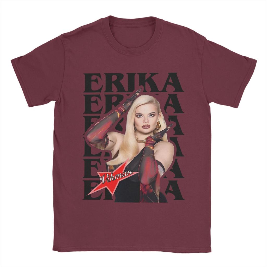 Erika Vikman Ich Komme Eurovisions 2025 Finland Accessories Men Women T Shirts Pure Cotton Tee Graphic Printed  T-shirt Clothing